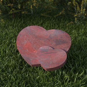 Algemeen-Grafsteen-met-dubbel-hart