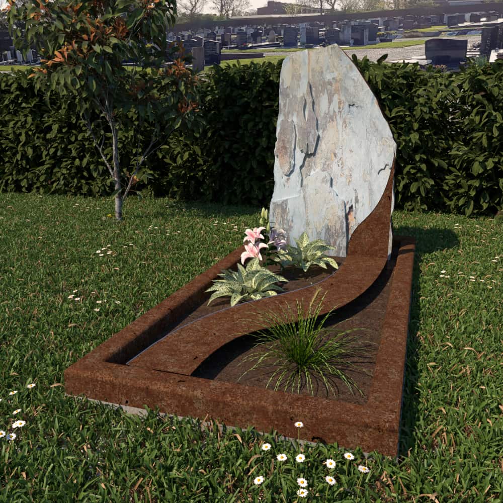 Gedenkteken_ruw_kei_leisteen_cor-tenstaal_roest_bruin_grijs_natuursteen_staal